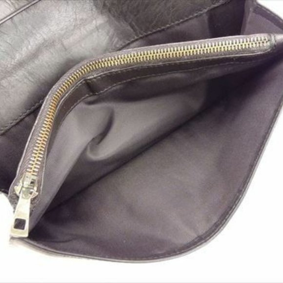 Bally Wallet Purse Brown Red Canvas Leather Woman unisex Authentic Used - Picture 6 of 8